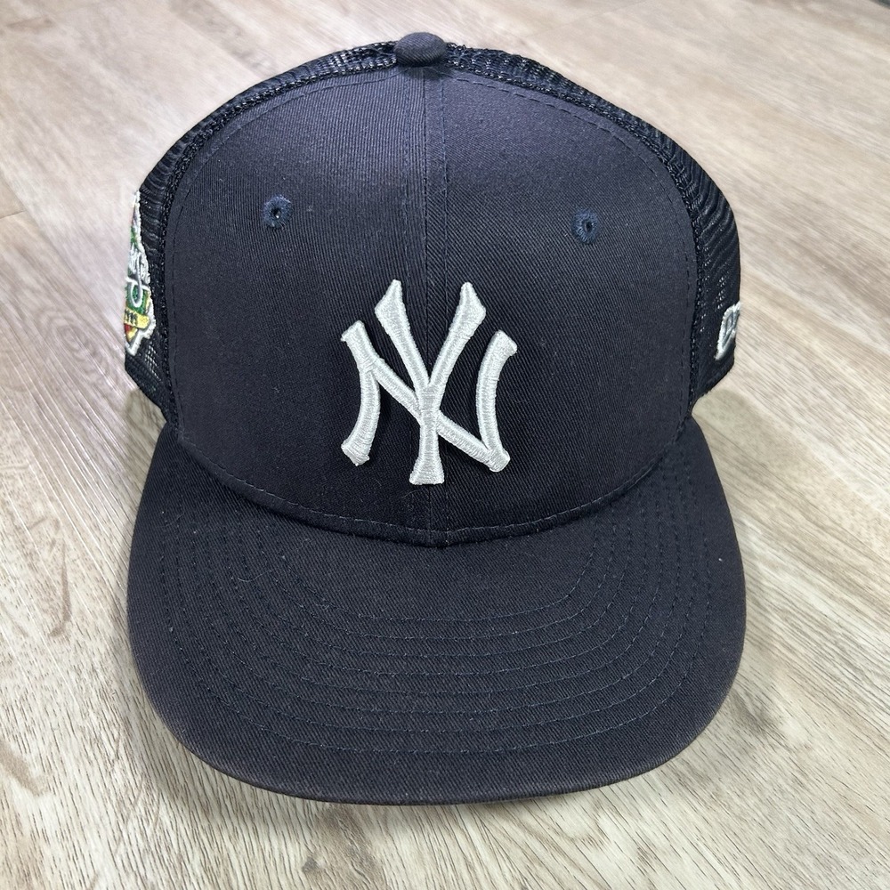 VTG New York Yankees Snapback Hat MLB Baseball Blue Big Logo The G Cap